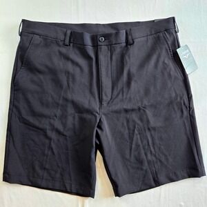 NEW Links Edition Mens Golf Shorts Size 40 Caviar‎ Black Performance Apparel